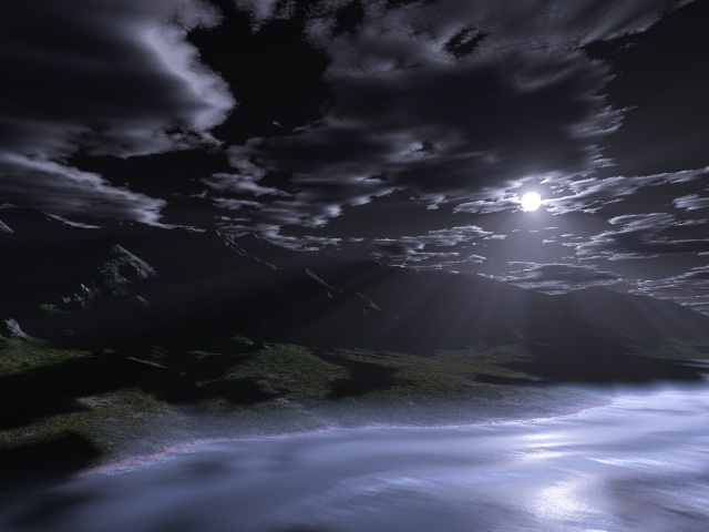 a moonlit night