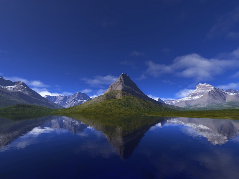 Swiftcurrent Lake and Grinnell Point